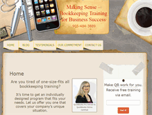 Tablet Screenshot of book-keepingtraining.com